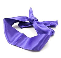 Bhwin Soft Satin Eye Mask Blindfold Comfortable Sleep Masks (Purple)