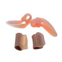 Bunion Corrector & Toe Separators Set of 4 (2 Pairs Bunion Pads/Toe separators, Beige)