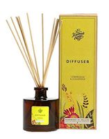 Handmade Soap Company Natural Reed Diffuser – Environmentally Friendly – 180mL – Lasts up to 4 Months (Lemongrass & Cedarwood)