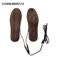 GrmeisLemc Electric Heated Shoes Insoles Creative USB Rechargeable Foot Warmer Washable Insulation Pad Foot Care Tool - C