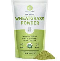 Neurogan Wheatgrass Powder Organic (1lb) - Rich in Vitamins, Fiber, Chlorophyll & Trace Minerals - Vegan, Non-GMO, USDA Organic Certified, Gluten Free, Made from Whole Leaf