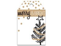 A1BakerySupplies 50 Pack 2.25" X 3.5" Size Gift Wrap Gift Package Tags Price Tags (Bright Tree)