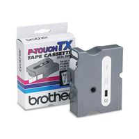 Brother P-Touch - TX Tape Cartridge for PT-8000, PT-PC, PT-30/35, 1w, White on Clear TX-1551 (DMi EA