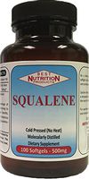 Squalene (500mg - 100 Softgels), Best Nutrition Products, Hayward, CA The Natural Nutritional Supplement for Cardiovascular, Heart Health and Joint Problem