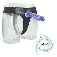 8.4 in Safe Soft Material Péggîng Strápôn for S-éx for Women Men Couples Real Feel Massager Blue