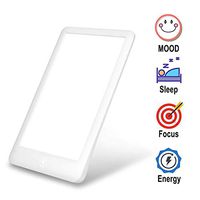 Microdermabrasion SAD Light Therapy Lamp Led Therapy with UV-Free 6500-32000 Lux,Portable with 3 Adjustable Brightness Levels,Touch Control,Standing Bracket and Compact Size for Home/Office Use Fauay