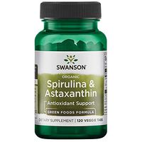 Swanson Organic Spirulina & Astaxanthin 120 Veg Tabs
