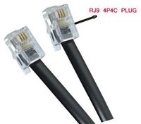 RJ9 4P4C Telephone Cord 10 Ft. Compatible with AWS Ship Elite Scale Ten Foot