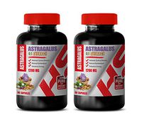 antioxidant Supplement - Astragalus 1200 MG Root 4:1 Extract - Stress Relief - 2 Bottles 180 Capsules