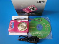 Sanyo 14MP Digital Camera w/ 5X Optical Zoom, 3.0" LCD Display, 720p Movie Recording, Pink Color