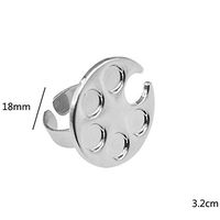 Nail Art Palette,Putars Fashion DIY New Fashion Nail Art Palette Ring Free Hand Manicure Nail Tool (A)