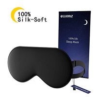 LUORIZ Natural Silk Sleep Mask, 2018 Upgrade Eye Mask for Sleeping- Best Night Blindfold Eyeshade for Men Women Kids