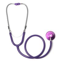 Keep Calm and Love Squirrels Single Head Stethoscope (Purple)