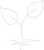 hBARSCI Plant Vinyl Decal - 5 Inches - for Cars, Trucks, Windows, Laptops, Tablets, Outdoor-Grade 2.5mil Thick Vinyl - White