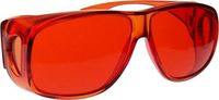 Fit Over Color Therapy Glasses, Poker Sunglasses - Orange