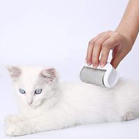 POPETPOP pet Hair Removal Sticky Picker lint Remover Roller Cleaner Brush for Dog and cat (White)