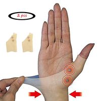ZAILHWK 2pcs Gel Wrist Thumb Support Braces Therapy Wrist Hand Thumb Gloves Soft Waterproof Breathable for Tenosynovitis Typing Pain Relief