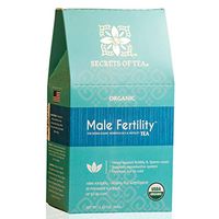 Male Fertility Tea - USDA Organic Ashwagandha Tea for Fertility Support - Herbal Tea with Ashwagandha,Ginko & Horny Goat Weed Tea for Fertility Aid. 40 Servings.