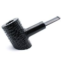 Mr. Brog Cherrywood Tobacco Smoking Pipe - Model No: 301 Cherrywood Ebony Rusticated-B - Pear Wood Roots - Hand Made