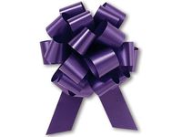 Purple Flora Satin 2.5" Pull Bows (50 Pack)