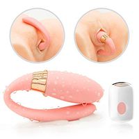 Women's Pleasure Wireless U-Shaped 10-Speed V'iborator USB Rechargeable Wearable Simulation Finger M-Type Analyzer Couple Travel Toy