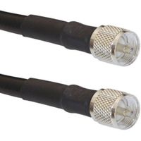MPD Digital LMR-400 Coax US Made Ham or CB Radio Jumper PL-259 Connectors Ultra Low Loss Antenna Cable (100feet) - with Polyolefin Strain Relief