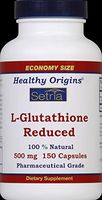 Healthy Origins L Glutathione 500 Mg 150 Cap