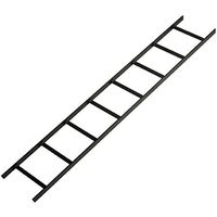 Black Box Section - 12"W x 6'L, Powder Coat, Black, 1-Pack