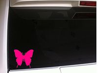 Pink Butterfly 6" Vinyl Sticker DecalB5 Laptop Art Girl Monarch Butterflies Nature Fun Pretty