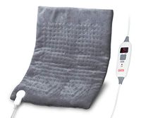 SAFR Thermotherapy Electric Heating Pad - Ultrasoft™ Microfiber - [20”x24” | XXL - Charcoal]