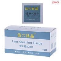 100pcs/Box Glasses Cleaner Disposable Wet Wipes Lens Cleaning Wipes Phone Screen Tissue Cloth 6x8cm