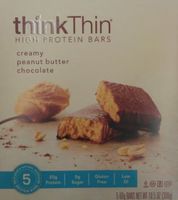 thinkThin Bar Creamy Peanut Butter, 10.5 oz