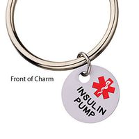 Insulin Pump Medical Alert Keyring