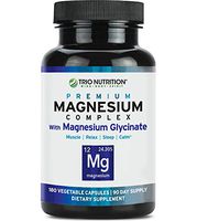 Magnesium Complex | 90 Day Supply | Fresh Magnesium Glycinate Chelated with Vitamin B6 for Rapid Absorption - Max Calm, Sleep, Muscle, Relaxation & Recovery– Veggie Capsule, 100% Daily Value*