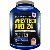 BodyTech Whey Tech Pro 24 Protein Powder Protein Enzyme Blend with BCAA's to Fuel Muscle Growth Recovery, Ideal for PostWorkout Muscle Building Strawberry Shortcake (5 Pound)
