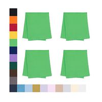 Eyeglass Cleaner Microfiber Cloth - Glasses Cleaner for All Gentle Surfaces, Touchscreens, Smartphones, Camera Lenses, LCD & HD Screens -Green, 4 Pack- by OptiPlix