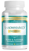 Insomnia MD- Insomnia Relief, Fight Fatigue & Stress Naturally, Improve Sleep Quality, Regulate Circadian Rhythm - L-ornithine, Valerian Extract, Chamomile Extract - 60 Vegan Friendly Capsules
