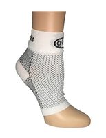  mmHg Compression Foot Sleeves for Men & Women (1 Pair) - Best Plantar Fasciitis Sleeve for Plantar Fasciitis Pain Relief, Heel Pain, Sports, Travel, and Everyday Use with Arch Su (White, Extra Large)