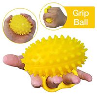 Whewer Finger Exerciser Ball High Elastic PU Squeeze Ball Strengthening Equipment Ergonomic Hand Exerciser Grip Strengthener Ball