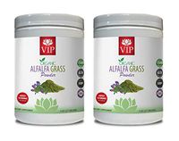Organic Anti inflammatory Supplement - Alfalfa Organic Grass Powder - Alfalfa Grass Iron - 2 Cans 16 OZ (112 Servings)