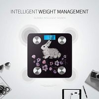 Cartoon Cute Rabbit Weigh Scales Weight Scales Most Accurate Bathroom Scales Tracks 8 Key Compositions Analyzer Sync with Fitness Apps 400 Lbs