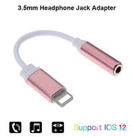 3.5mm Headphone Jack Adapter Compatible with iPhone XR XS Max X 8 7 Plus, iPad, iPod Touch Earphone Adapter, Macsen Headset Jack Converter Support iOS 10.1~12.1 or Later (Rose Gold)