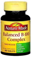 Nature Made Time-Release Balanced B-100 Tablets, 60 CT (PACK OF 3) by Nature Made