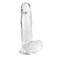  Dildo Massager-Soft Silicone Penis Massage, 7 inches Long, Dildo with Male Penis Texture to Make Ladies Happy, Personal Health, Vibrator Sunglasses, Skirt Jeans (Color: White)