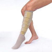 FarrowWrap Classic Legpiece, Tan with Compression Sock, BSN FarrowMed (Regular-XSmall)