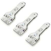 Pack of 3 Glass Scraper Cleaning Knife Scraper Suitable for Glass Ceramic and Induction Cooktops