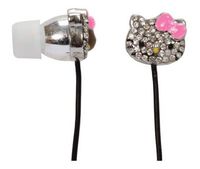 Hello Kitty Rhinestone Earbuds with Bow Mic (HKBL1010-WM)