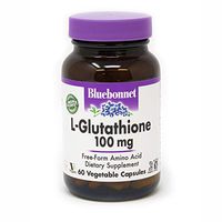 Bluebonnet L-Glutathione 100 mg Vitamin Capsules, 60 Count