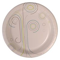 Perfectware Plate 10 Everyday- 125 10" Coated Paper Plates for Everyday Use, 0.1" Height, 10" width, 10" Length (Pack of 125)