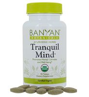 Banyan Botanicals Tranquil Mind - USDA Organic - 90 Tablets - Soothes Nervousness & Stress - Supports a Calm Mind*